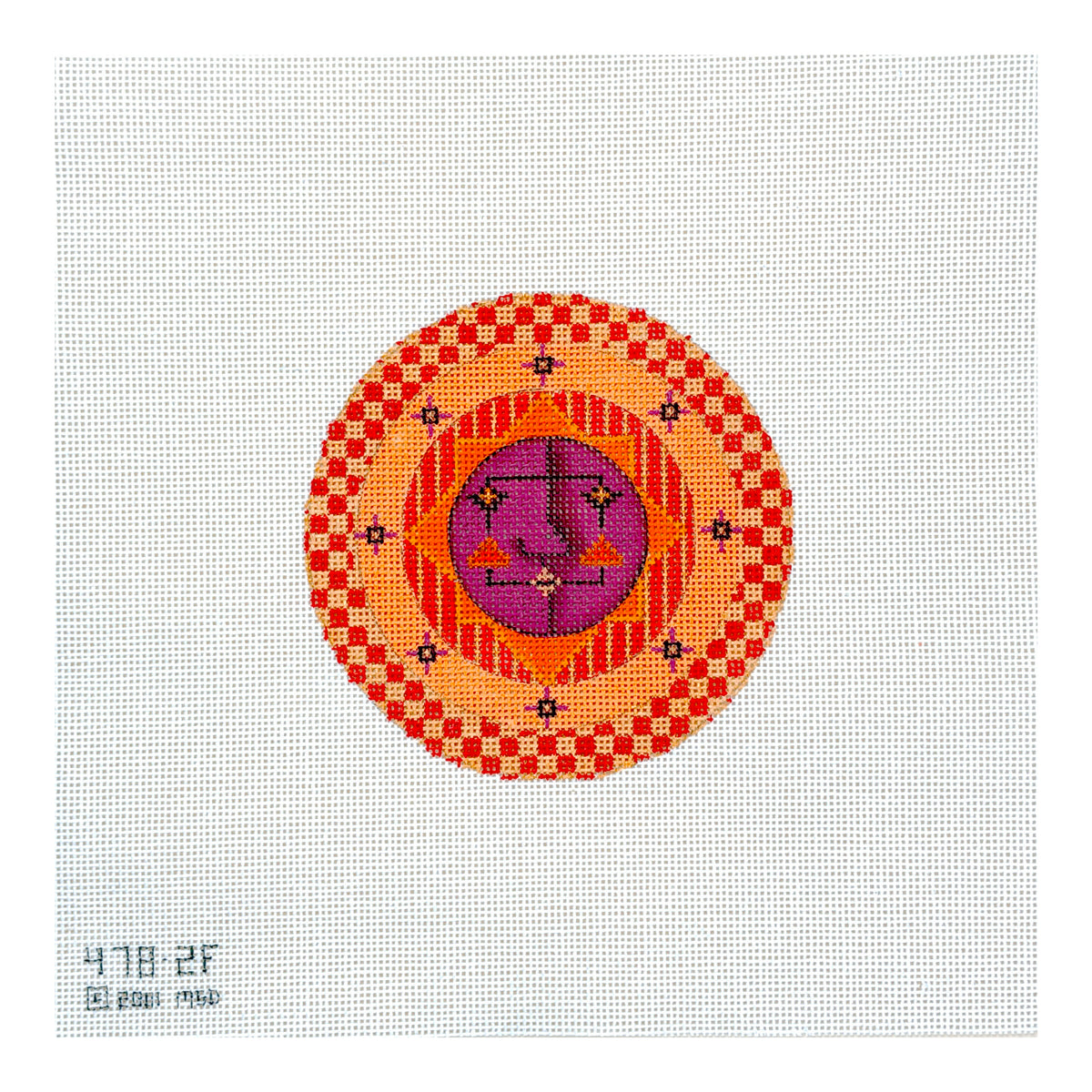 Melissa Shirley Designs Checkered Sun Needlepoint Canvas