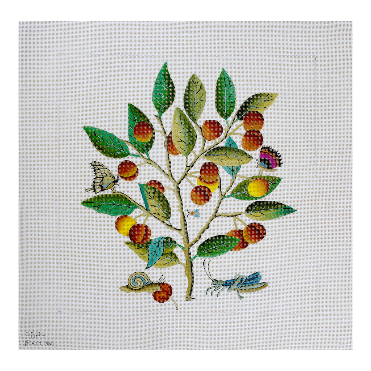 Melissa Shirley Designs Cherries Needlepoint Canvas