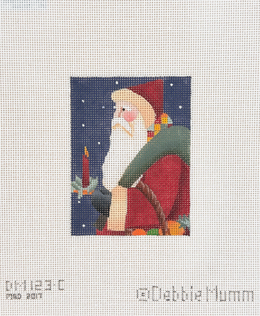 Melissa Shirley Designs Debbie Mumm Candle Santa Needlepoint Canvas