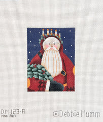 Melissa Shirley Designs Debbie Mumm Candlelight Santa Needlepoint Canvas