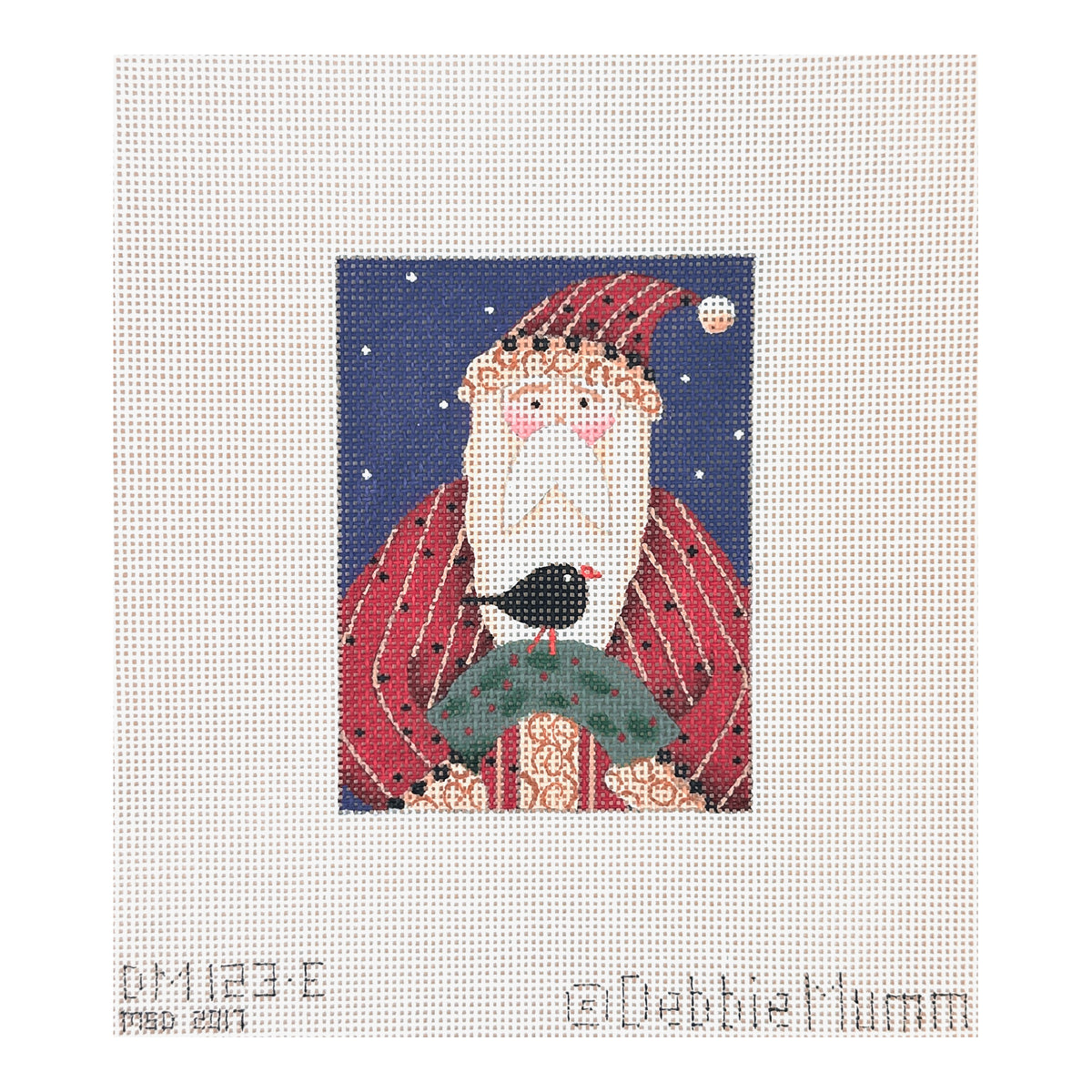 Melissa Shirley Designs Debbie Mumm Crow Santa Needlepoint Canvas