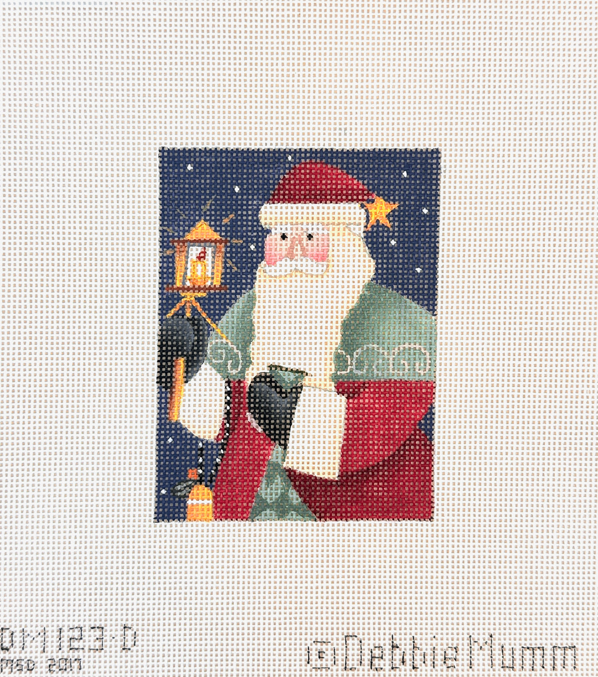 Melissa Shirley Designs Debbie Mumm Lantern Santa Needlepoint Canvas