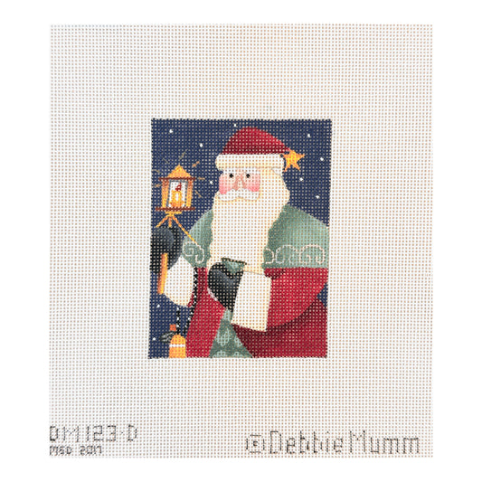 Melissa Shirley Designs Debbie Mumm Lantern Santa Needlepoint Canvas