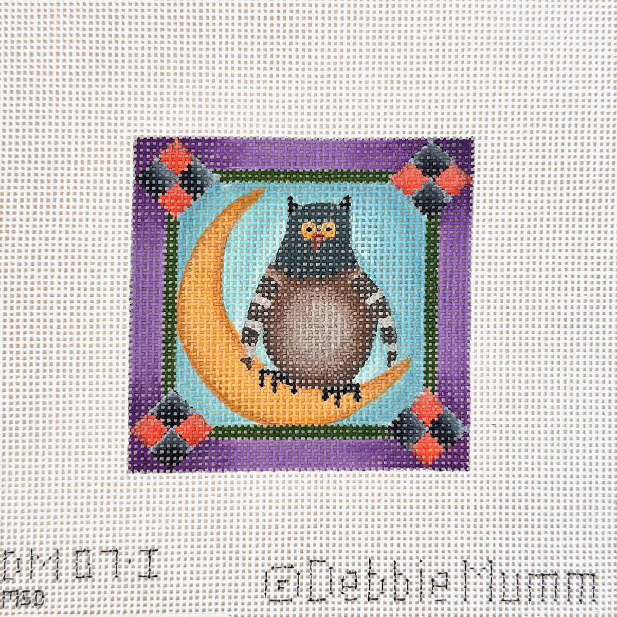 Melissa Shirley Designs Debbie Mumm Owl and Moon Needlepoint Canvas