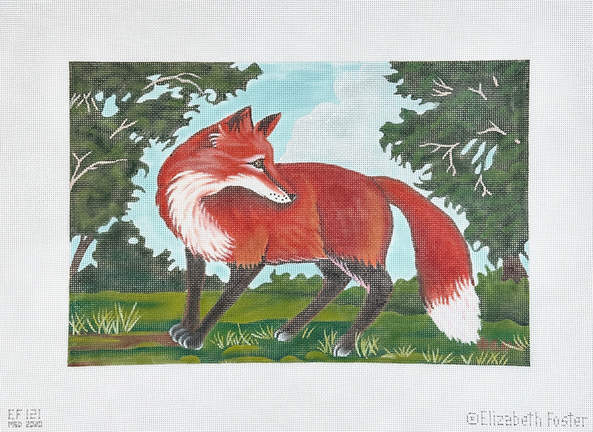 Melissa Shirley Designs Elizabeth Foster Fox Needlepoint Canvas