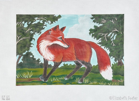 Melissa Shirley Designs Elizabeth Foster Fox Needlepoint Canvas