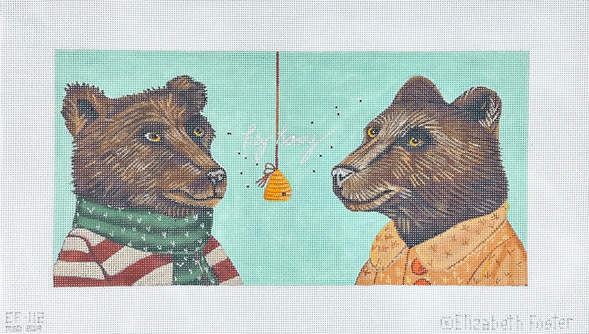 Melissa Shirley Designs Elizabeth Foster Hey Honey Needlepoint Canvas