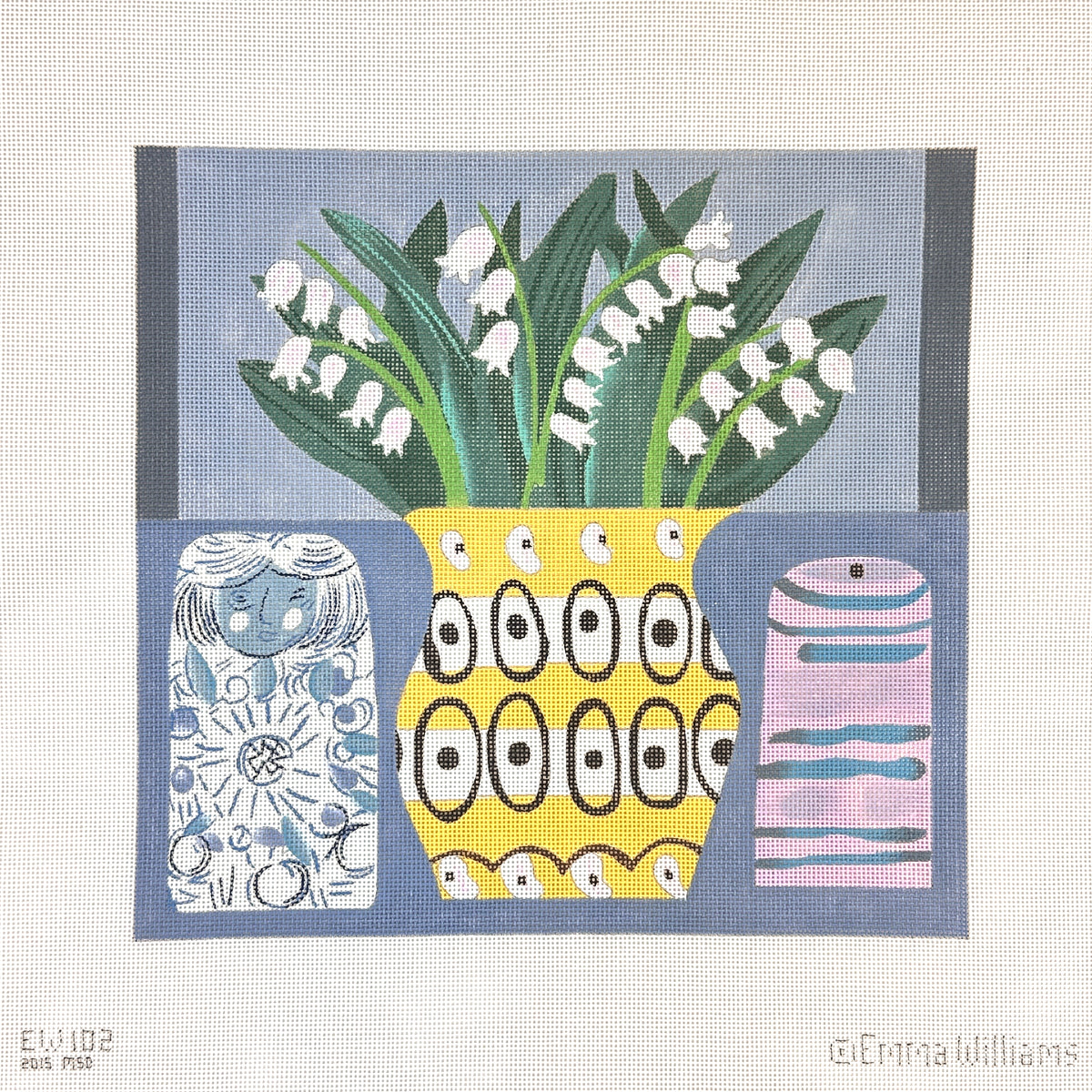 Melissa Shirley Designs Emma Williams Salt and Pepper Needlepoint Canvas