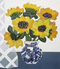 Melissa Shirley Designs Emma Williams Sunflower Needlepoint Canvas