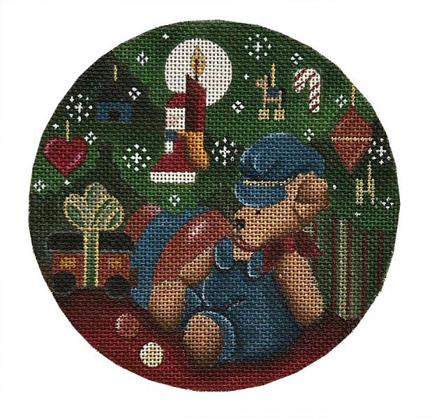 Melissa Shirley Designs Engineer Bear Needlepoint Canvas