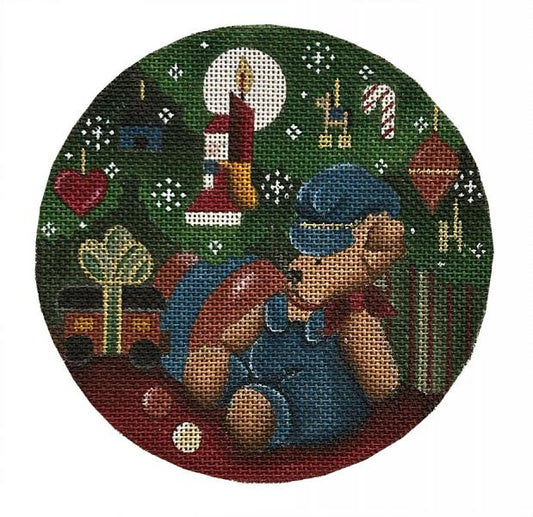 Melissa Shirley Designs Engineer Bear Needlepoint Canvas