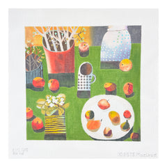 Melissa Shirley Designs Este MacLeod Fruit and Violets Needlepoint Canvas