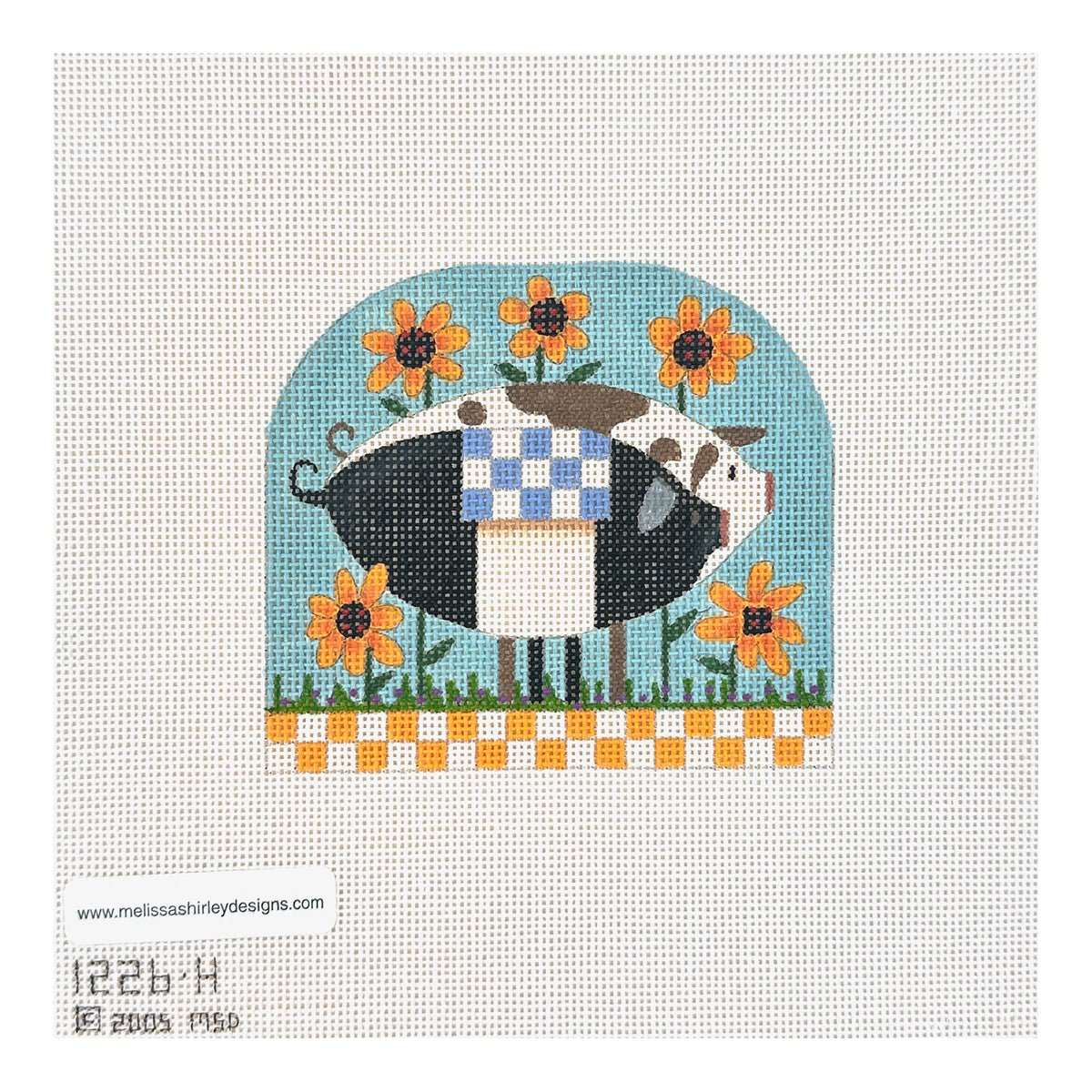 Melissa Shirley Designs Farm Ark Pigs Needlepoint Canvas