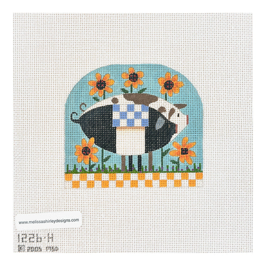 Melissa Shirley Designs Farm Ark Pigs Needlepoint Canvas