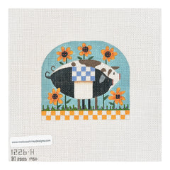 Melissa Shirley Designs Farm Ark Pigs Needlepoint Canvas