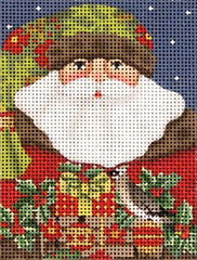 Melissa Shirley Designs Forest Santa Needlepoint Canvas