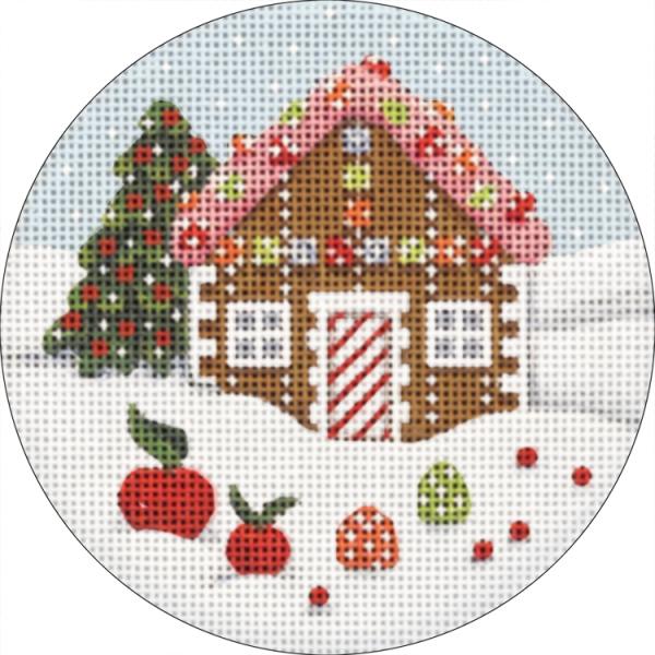 Melissa Shirley Designs Gingerbread House Needlepoint Canvas