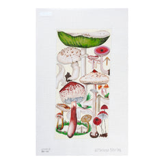 Melissa Shirley Designs Green Mushroom Needlepoint Canvas