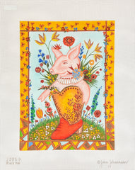 Melissa Shirley Designs John Johannsen Red Boot Needlepoint Canvas