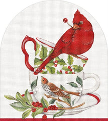 Melissa Shirley Designs Mary Lake-Thompson Cardinal Cups Needlepoint Canvas