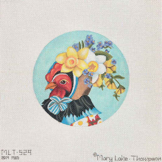 Melissa Shirley Designs Mary Lake-Thompson Fancy Hen Needlepoint Canvas