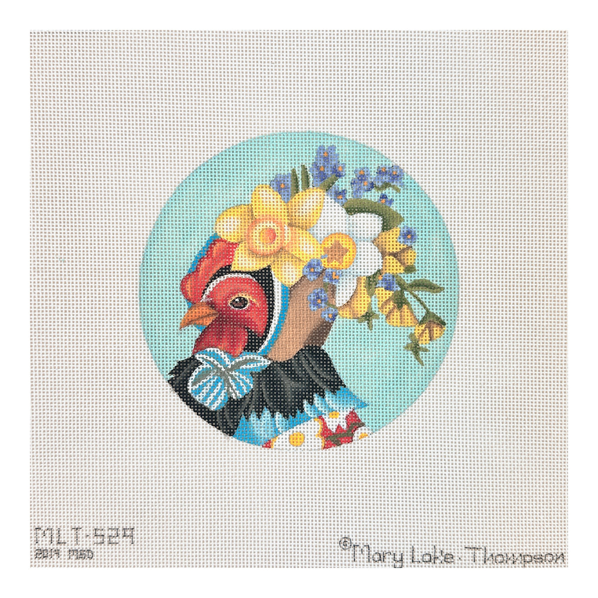 Melissa Shirley Designs Mary Lake-Thompson Fancy Hen Needlepoint Canvas