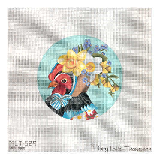 Melissa Shirley Designs Mary Lake-Thompson Fancy Hen Needlepoint Canvas