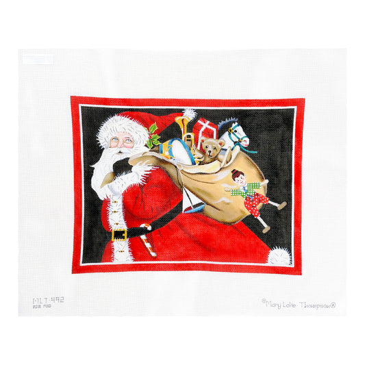 Melissa Shirley Designs Mary Lake-Thompson Santa and Toys Needlepoint Canvas