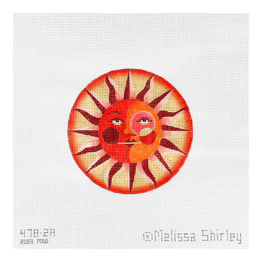 Melissa Shirley Designs Monocle Sun Needlepoint Canvas