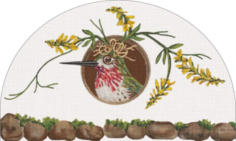 Melissa Shirley Designs Vicki Sawyer Party Window Needlepoint Canvas - Hummingbird
