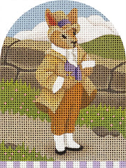Melissa Shirley Designs Pocket Watch Bunny Needlepoint Canvas