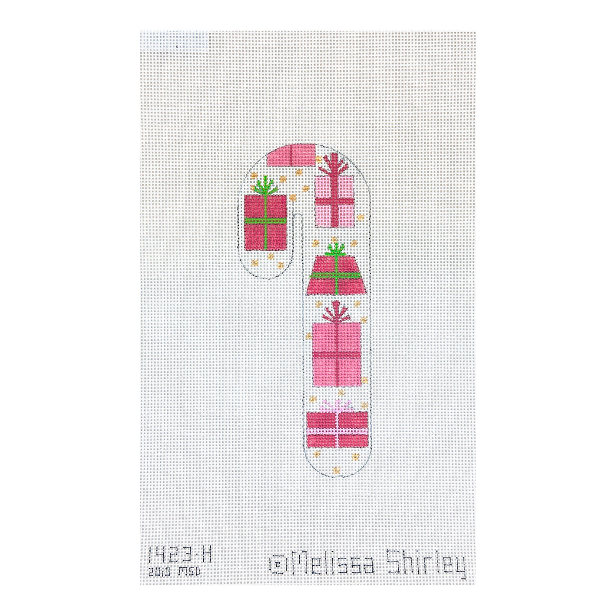 Melissa Shirley Designs Presents Candy Cane Needlepoint Canvas