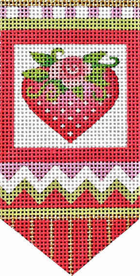 Melissa Shirley Designs Rose Heart Banner Needlepoint Canvas