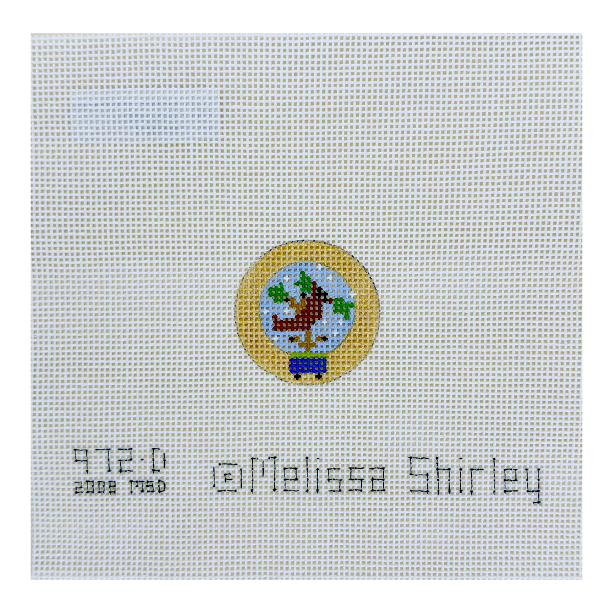Melissa Shirley Designs Snow Globe Advent Calendar Needlepoint Canvas