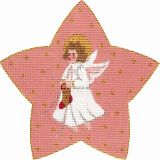 Melissa Shirley Designs Stocking Angel Needlepoint Canvas