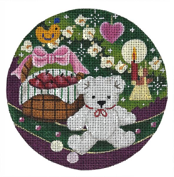 Melissa Shirley Designs Teddy Bear Needlepoint Canvas