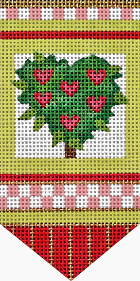 Melissa Shirley Designs Topiary Banner Needlepoint Canvas