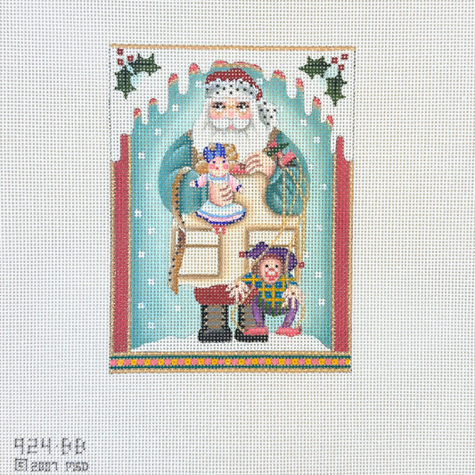 Melissa Shirley Designs Toy Maker Santa Needlepoint Canvas