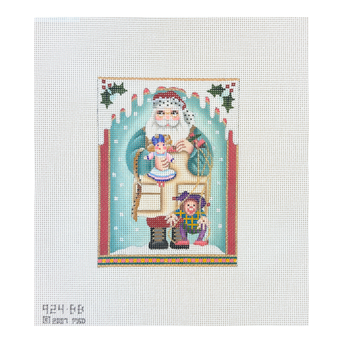 Melissa Shirley Designs Toy Maker Santa Needlepoint Canvas