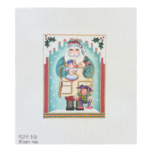 Melissa Shirley Designs Toy Maker Santa Needlepoint Canvas