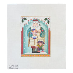 Melissa Shirley Designs Toy Maker Santa Needlepoint Canvas
