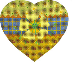 Melissa Shirley Designs Trellis Heart Needlepoint Canvas