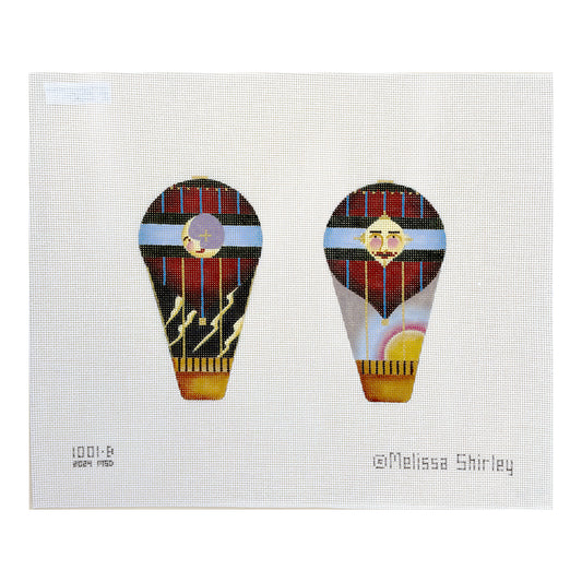 Melissa Shirley Designs Two Sided Red Balloon Needlepoint Canvas