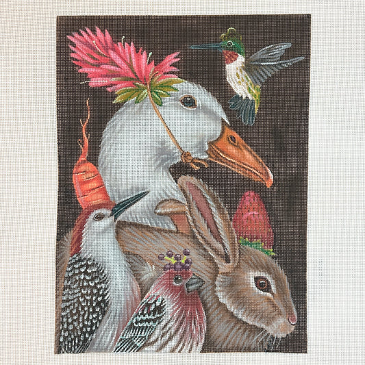 Melissa Shirley Designs Vicki Sawyer A Few Good Friends Needlepoint Canvas