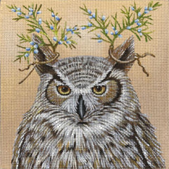 Melissa Shirley Designs Vicki Sawyer Cedar Owl Needlepoint Canvas