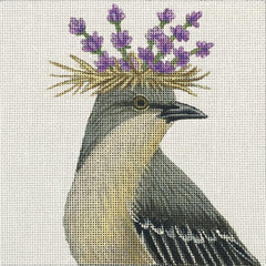 Melissa Shirley Designs Vicki Sawyer Melissa Mockingbird Needlepoint Canvas