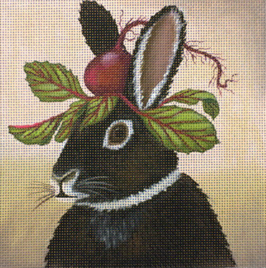 Melissa Shirley Designs Vicki Sawyer Party Beet Bunny Needlepoint Canvas
