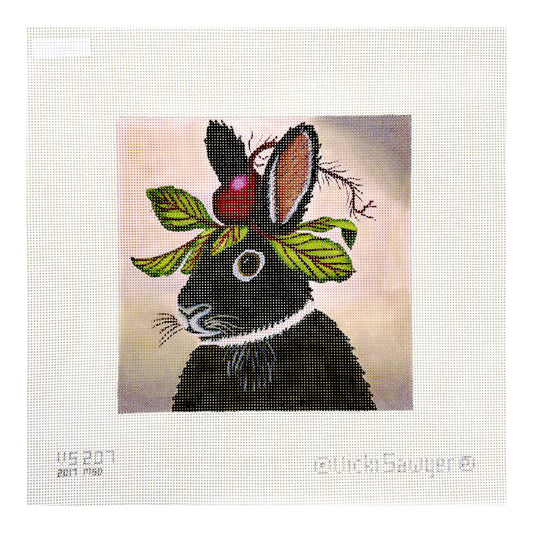 Melissa Shirley Designs Vicki Sawyer Party Beet Bunny Needlepoint Canvas