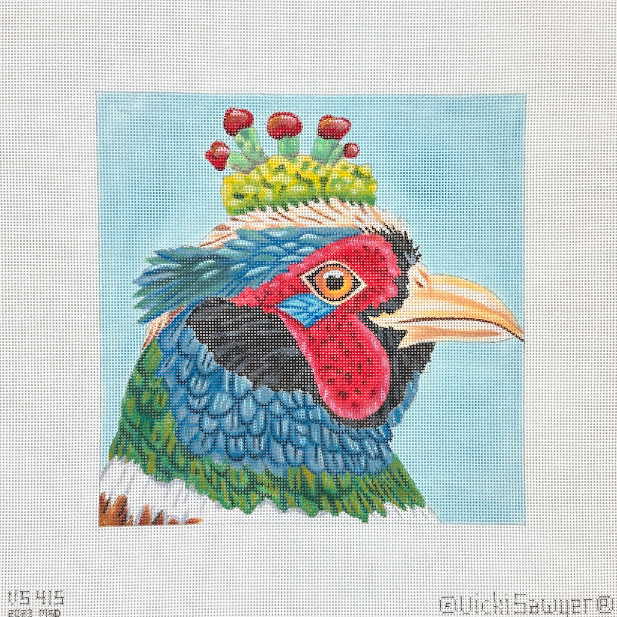 Melissa Shirley Designs Vicki Sawyer Paul the Pheasant Needlepoint Canvas
