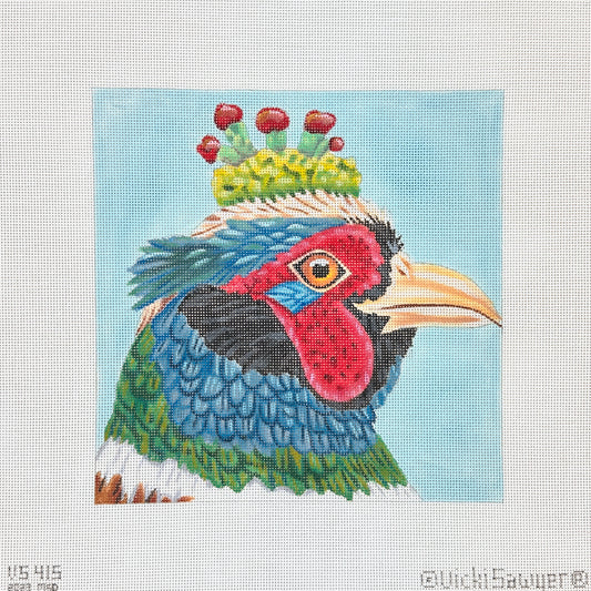 Melissa Shirley Designs Vicki Sawyer Paul the Pheasant Needlepoint Canvas